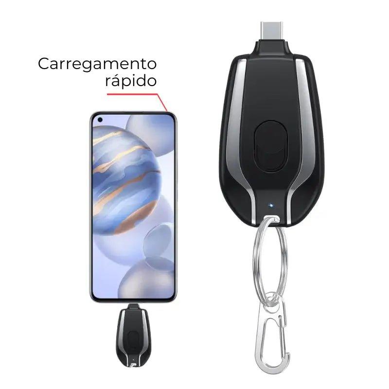 PORTA CHAVES MINI CARREGADOR PORTATIL 2.0📲🔋 - 🎁 PT ONLINE STORE 