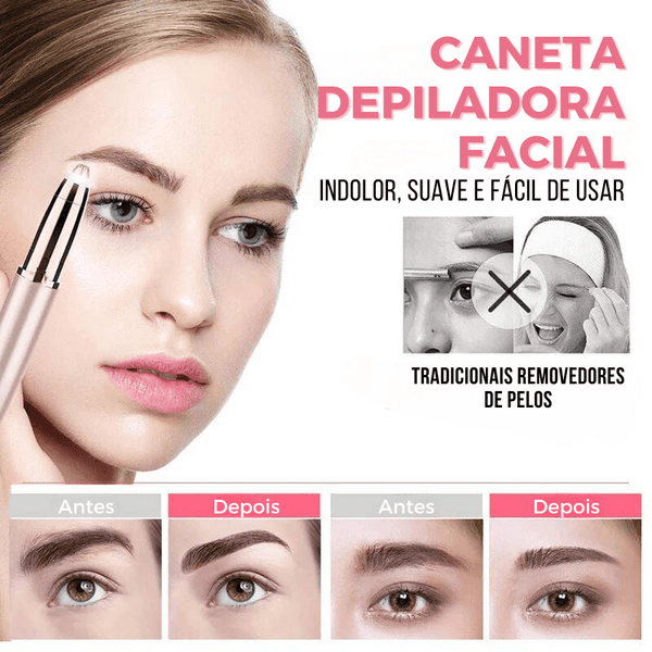 Caneta Depiladora Facial 💆‍♀️ - 🎁 PT ONLINE STORE 