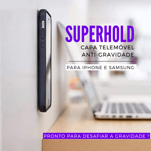 SuperHold - Capa para telemóvel que desafia a gravidade