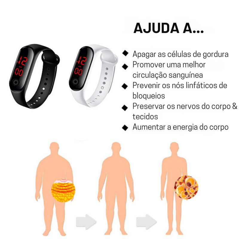 Relógio Detox SlimFit ⌚️ Reduza a Gordura e Desintoxique o Corpo de Forma Natural!