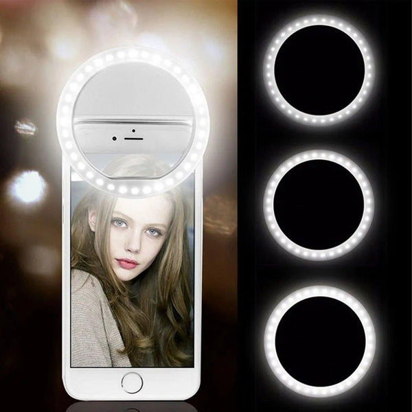 Mini Ring Light para telemóveis ✨📱 - 🎁 PT ONLINE STORE 