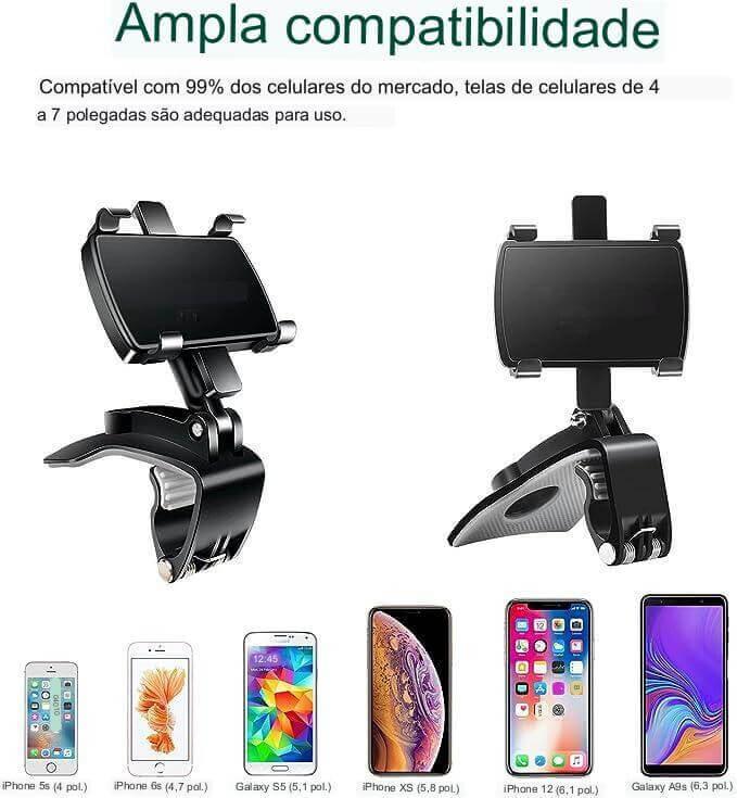 Suporte de telemóvel para carro 3 em 1 🚗📲 - 🎁 PT ONLINE STORE 